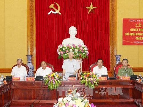 Lần đầu tiên, Tổng Bí thư Đảng Cộng sản Việt Nam tham gia Đảng ủy Công an Trung ương - ảnh 1